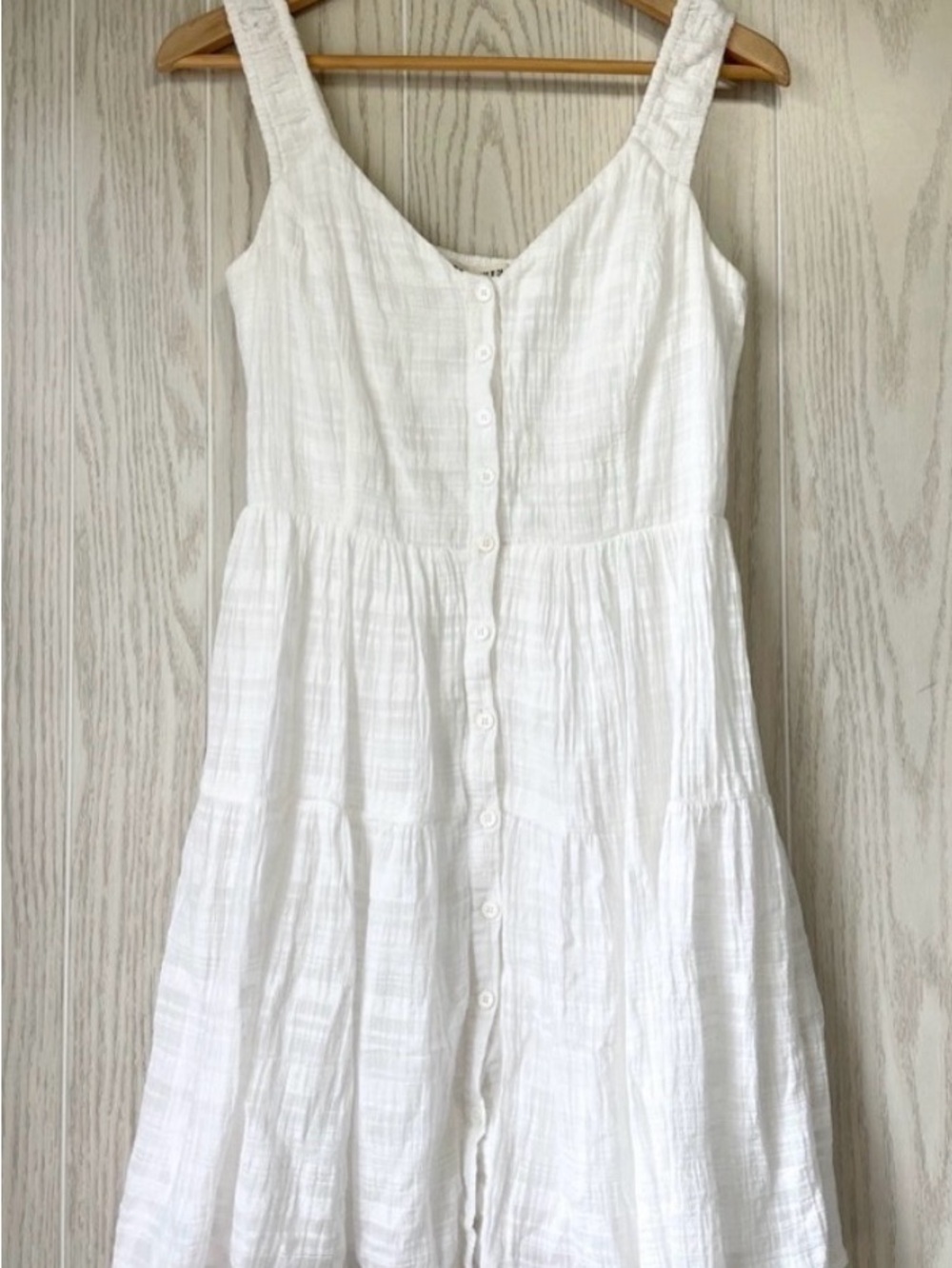 Idyllwind White Button-Front Mini Dress - Picture 4 of 7